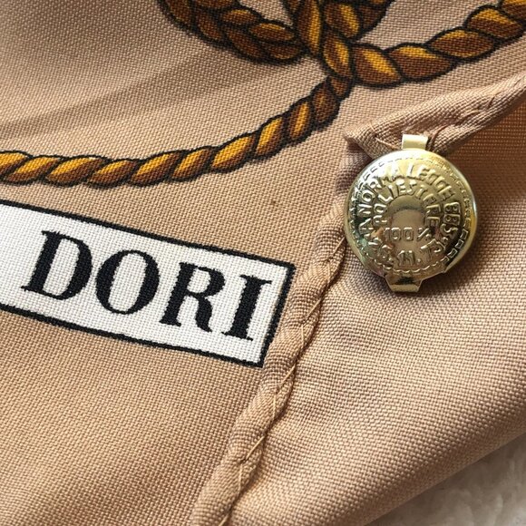 Vintage  70s scarf Norma Dori Equestrian horse, harness 30 X 30 - Picture 5 of 11